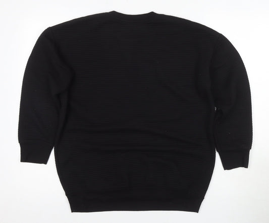 Womens UK Size 8 New Look Black Basic T-Shirt
