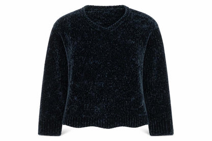 Womens UK Size 14 Zara Knit Blue Pullover Jumper