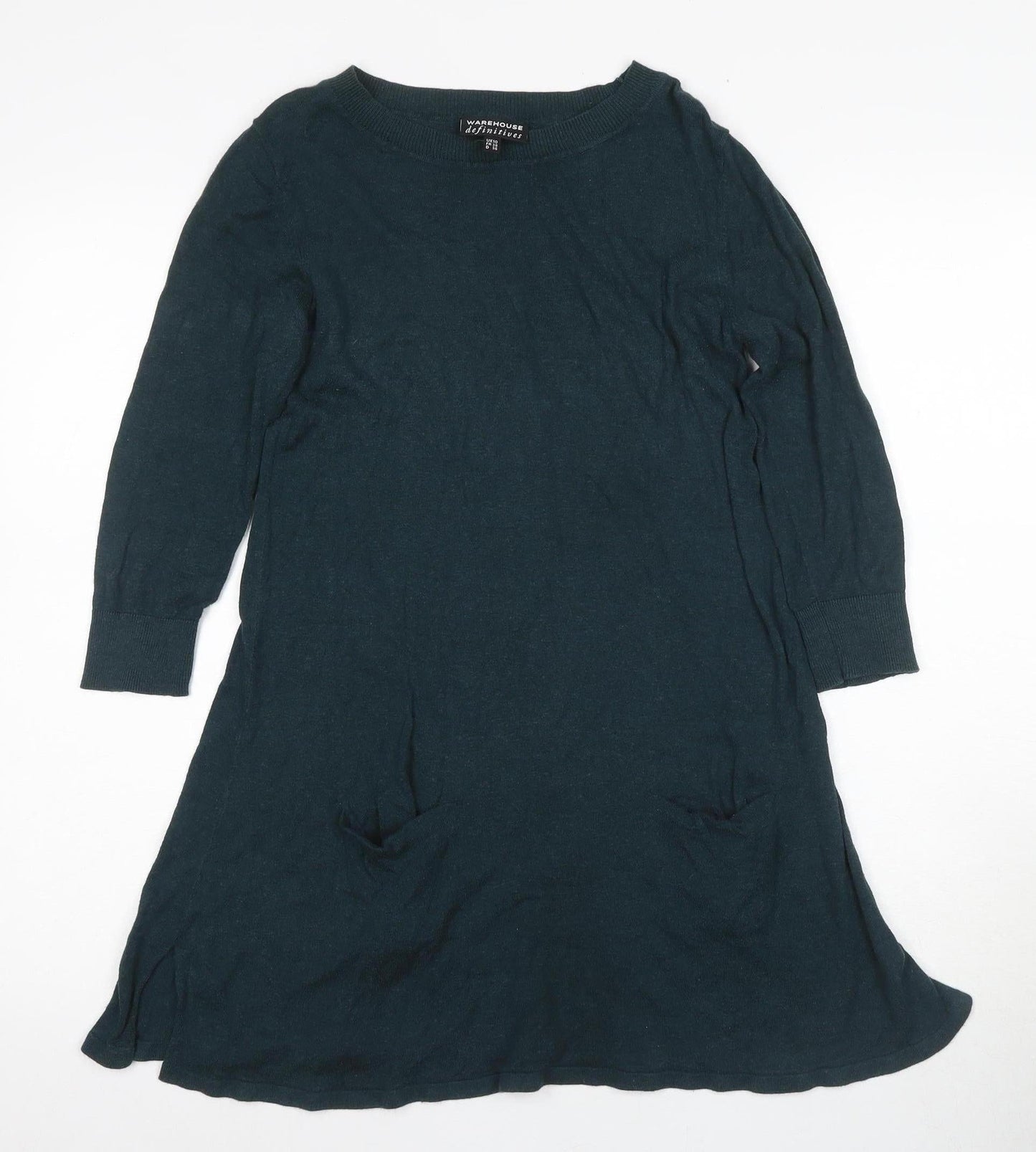 Warehouse Women's Green Knit Dress Size 10