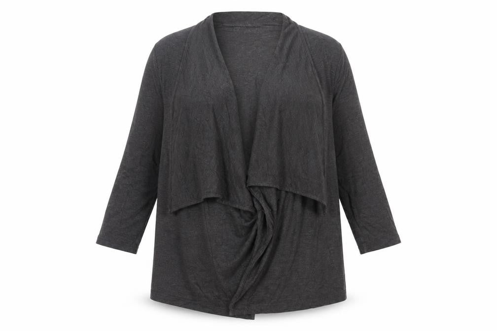 Per Una Women's Grey Wrap Blouse, Size 14, Cowl Neck