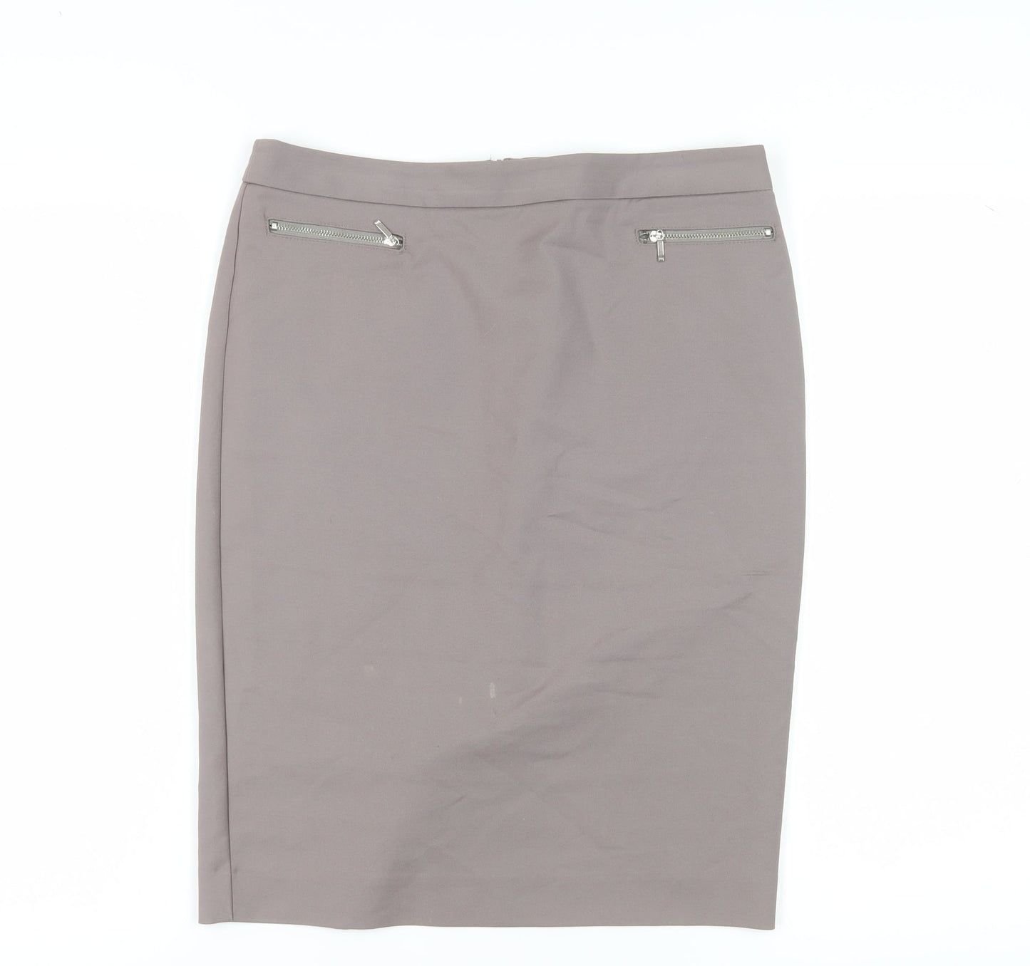 Marks and Spencer Women's Grey Pencil Skirt, Size 12