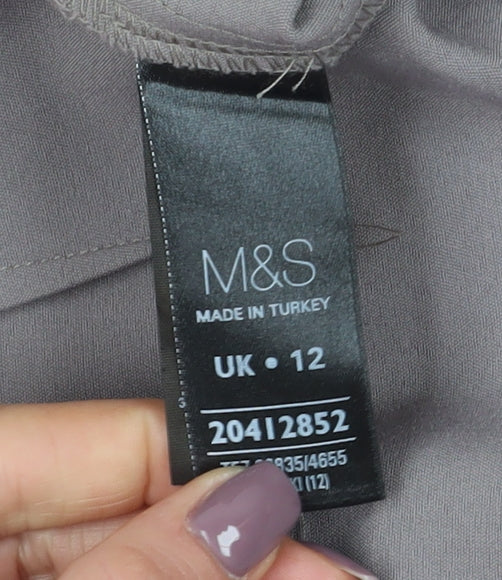 Marks and Spencer Women's Grey Pencil Skirt, Size 12