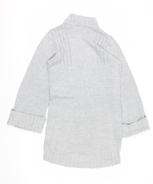 Miss Selfridge Women's Grey Jumper Dress, Size 6