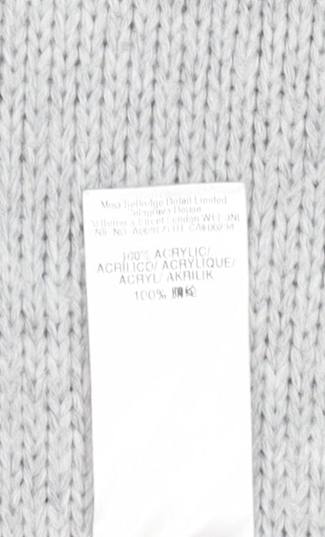 Miss Selfridge Women's Grey Jumper Dress, Size 6