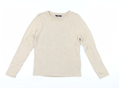 Womens UK Size 12 Marks and Spencer Beige Pullover Jumper