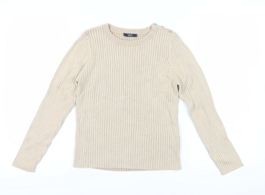 Womens UK Size 12 Marks and Spencer Beige Pullover Jumper