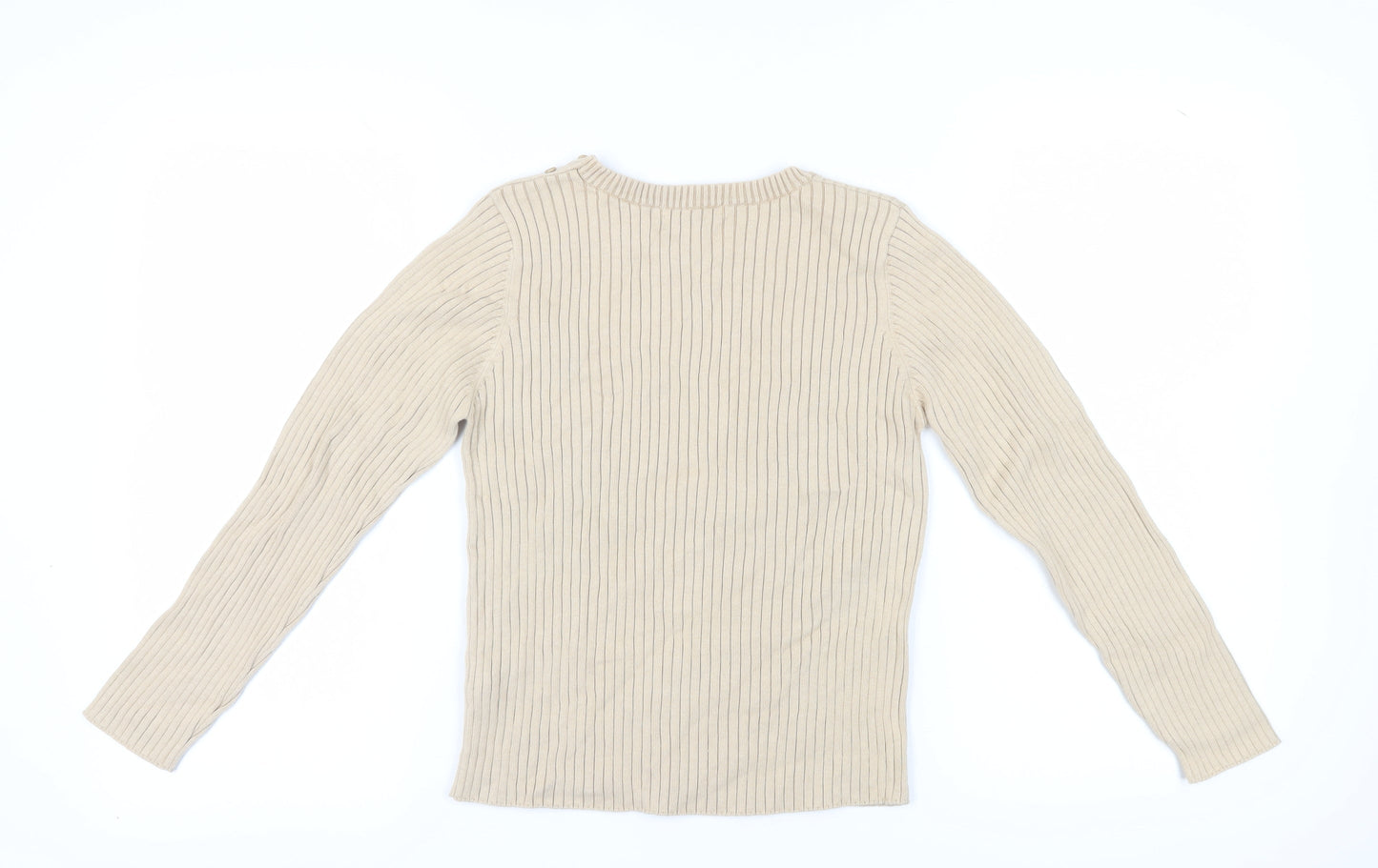 Womens UK Size 12 Marks and Spencer Beige Pullover Jumper