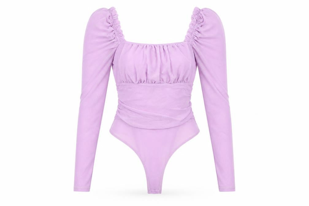 Womens UK Size 8 ASOS Design One-Piece Purple Bodysuit