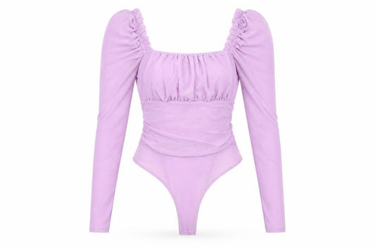 Womens UK Size 8 ASOS Design One-Piece Purple Bodysuit