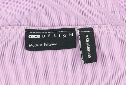 Womens UK Size 8 ASOS Design One-Piece Purple Bodysuit
