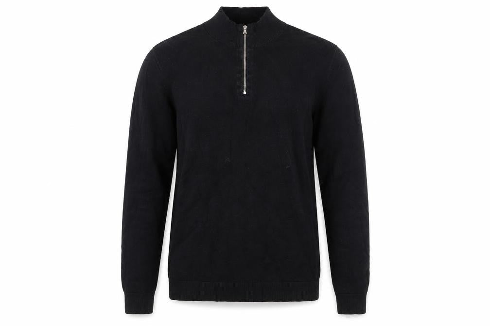 Mens UK Size XS Topman Black Full Zip Jumper