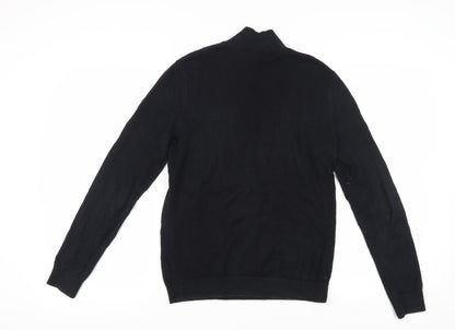 Topman Men's Black XS Full Zip Jumper
