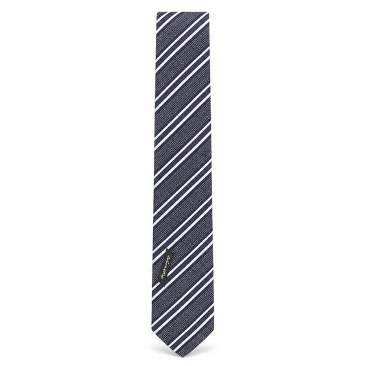 Chester Barrie Men's Blue Striped Silk Tie One Size