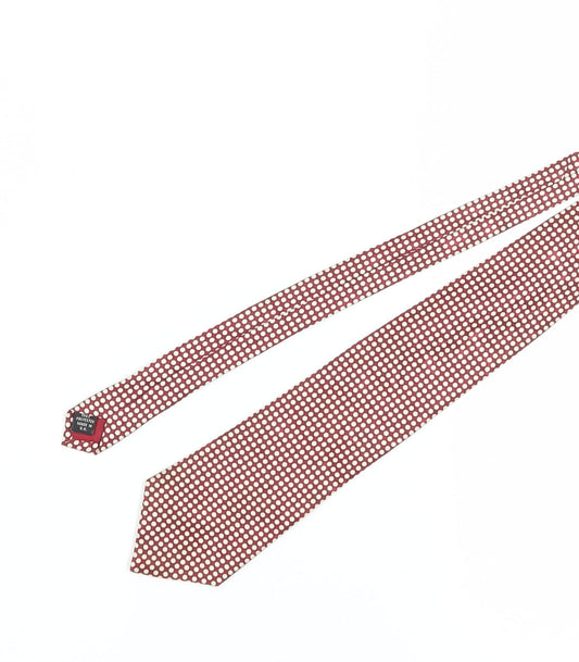 Jacques Estier Men's Red Polka Dot Tie