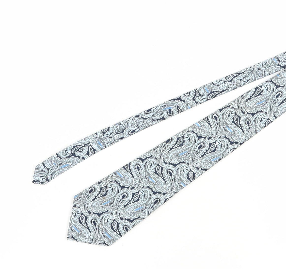 Tootal Men's Blue Paisley Polyester Vintage Tie