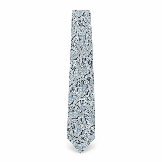 Tootal Men's Blue Paisley Polyester Vintage Tie