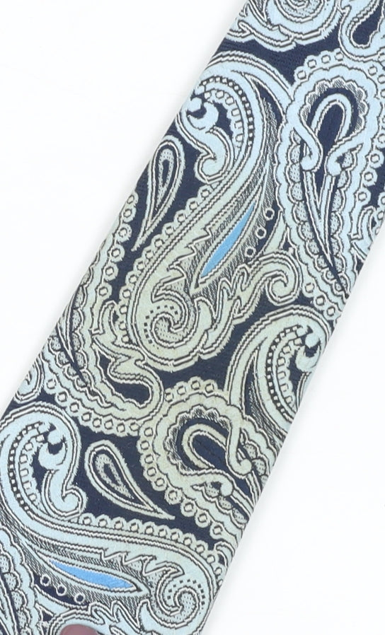 Tootal Men's Blue Paisley Polyester Vintage Tie