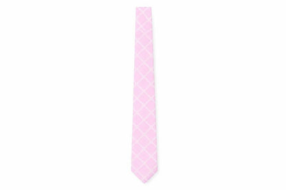 Thomas Nash Men's Pink Geometric Slim Tie - Very Good