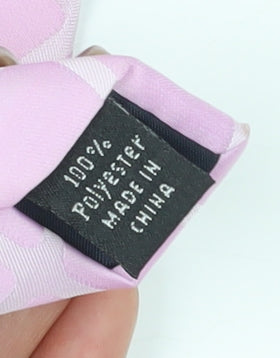 Thomas Nash Men's Pink Geometric Slim Tie - Very Good