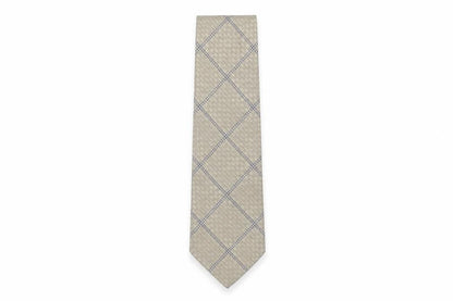 Mens Ciro Citterio Beige Geometric 100% Silk  Tie