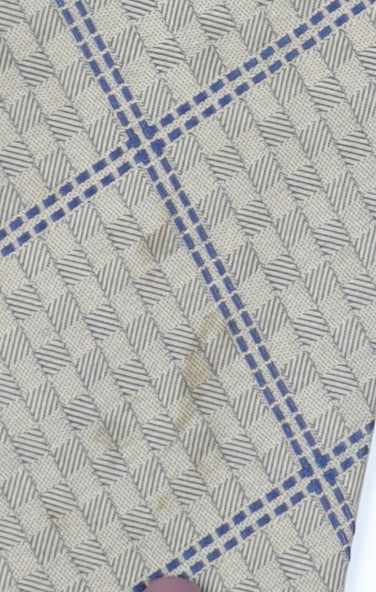 Mens Ciro Citterio Beige Geometric 100% Silk  Tie