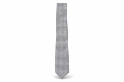 Mens T.M.Lewin Grey Houndstooth 100% Silk  Tie