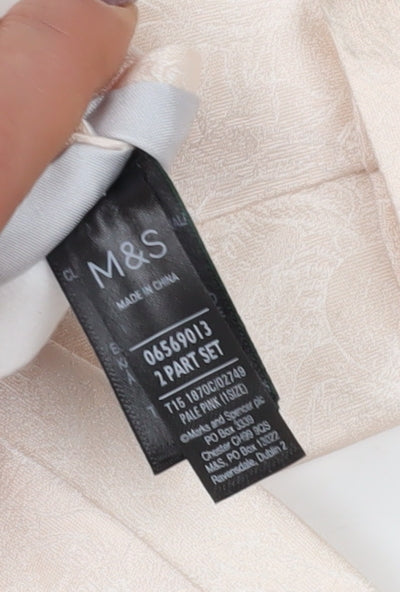 Marks and Spencer Ivory Silk Men's Tie 2 Piece Set