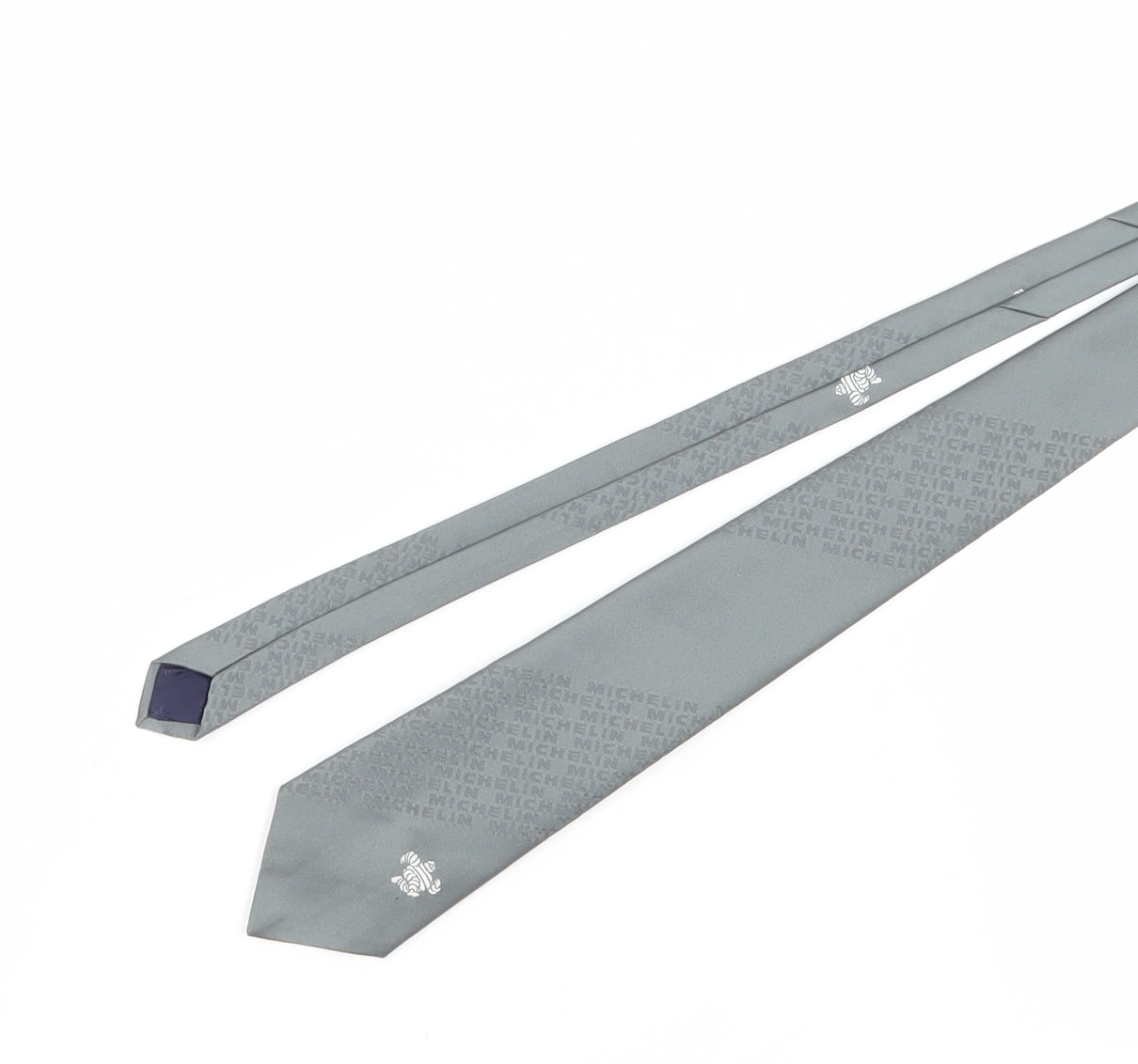 Interlogo London Grey Designer Men's Tie