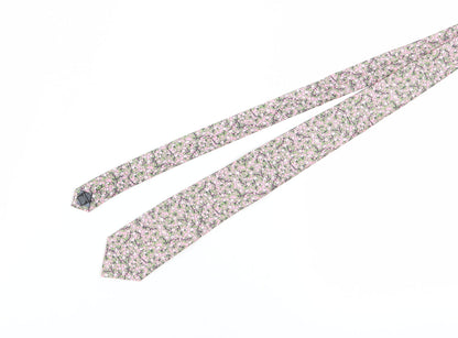 Marks and Spencer Men's Pink Floral Slim Tie