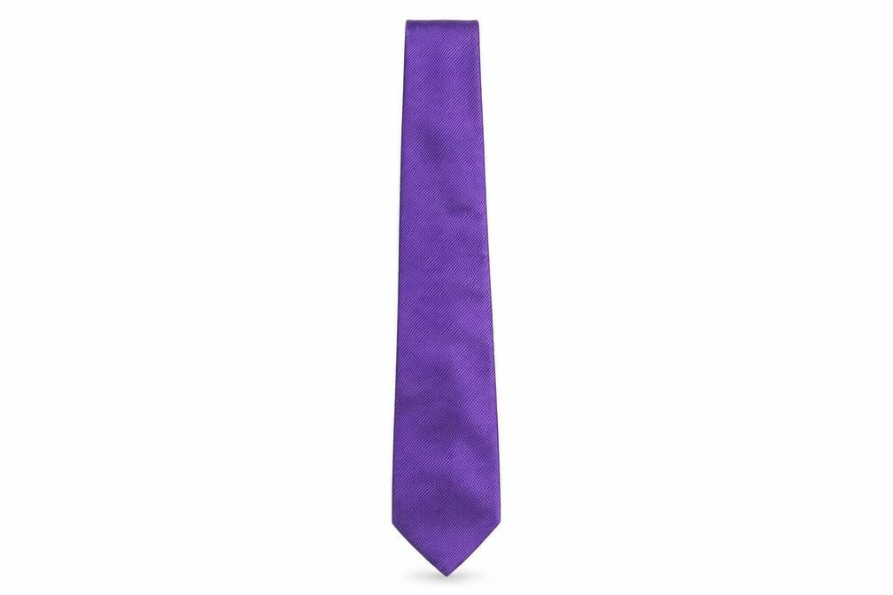 Mens Jeff Banks Purple Striped 100% Silk  Tie