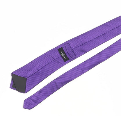 Jeff Banks Men's Purple Striped Silk Tie