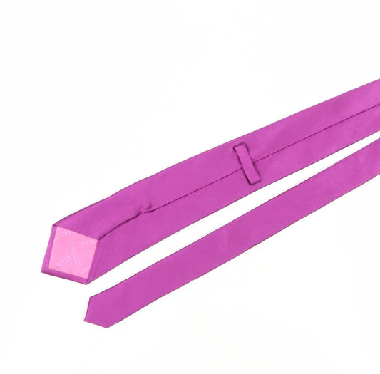 T.M.Lewin Men's Purple Silk Handmade Tie