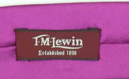T.M.Lewin Men's Purple Silk Handmade Tie