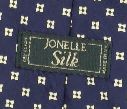 Jonelle Silk Men's Blue Geometric Tie One Size