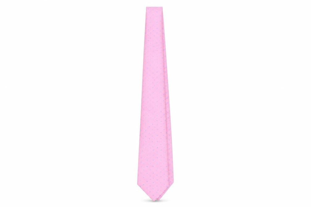 Mens Austin Reed Pink Polka Dot 100% Silk  Tie