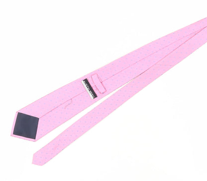 Austin Reed Pink Silk Men's Polka Dot Tie
