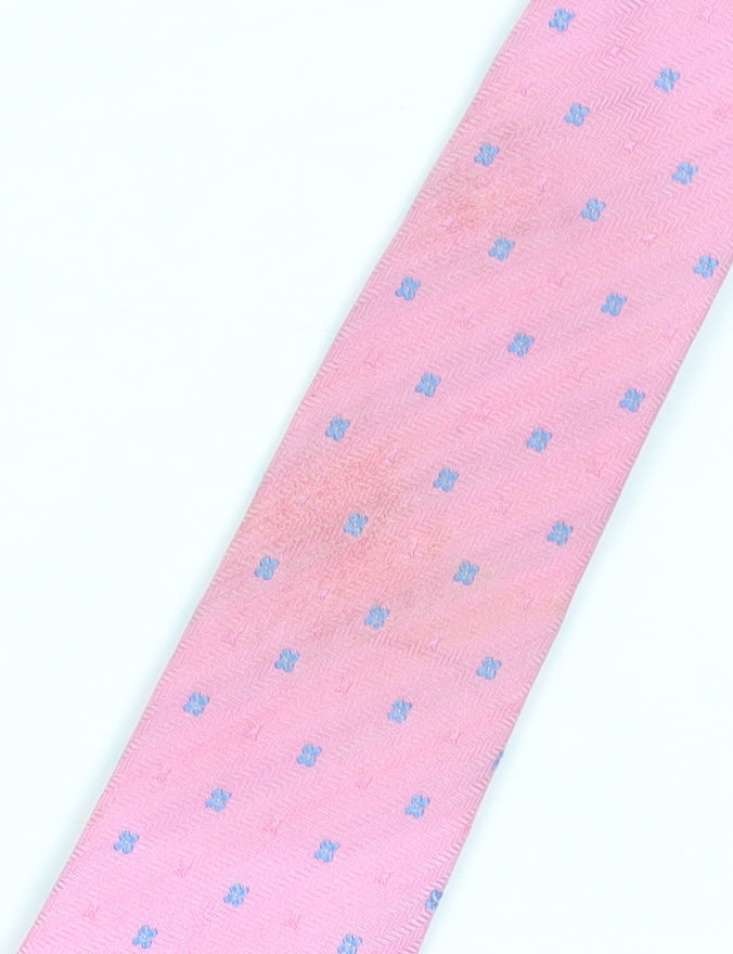 Austin Reed Pink Silk Men's Polka Dot Tie