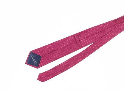 Mens Charles Tyrwhitt Red Polka Dot 100% Silk  Tie