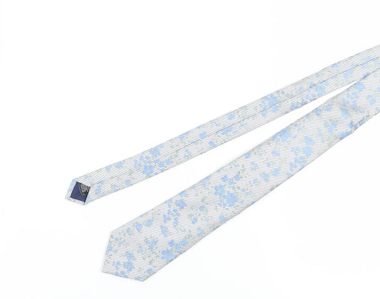 Marks and Spencer Men's Blue Silk Slim Tie