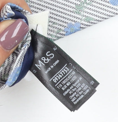 Marks and Spencer Men's Blue Silk Slim Tie