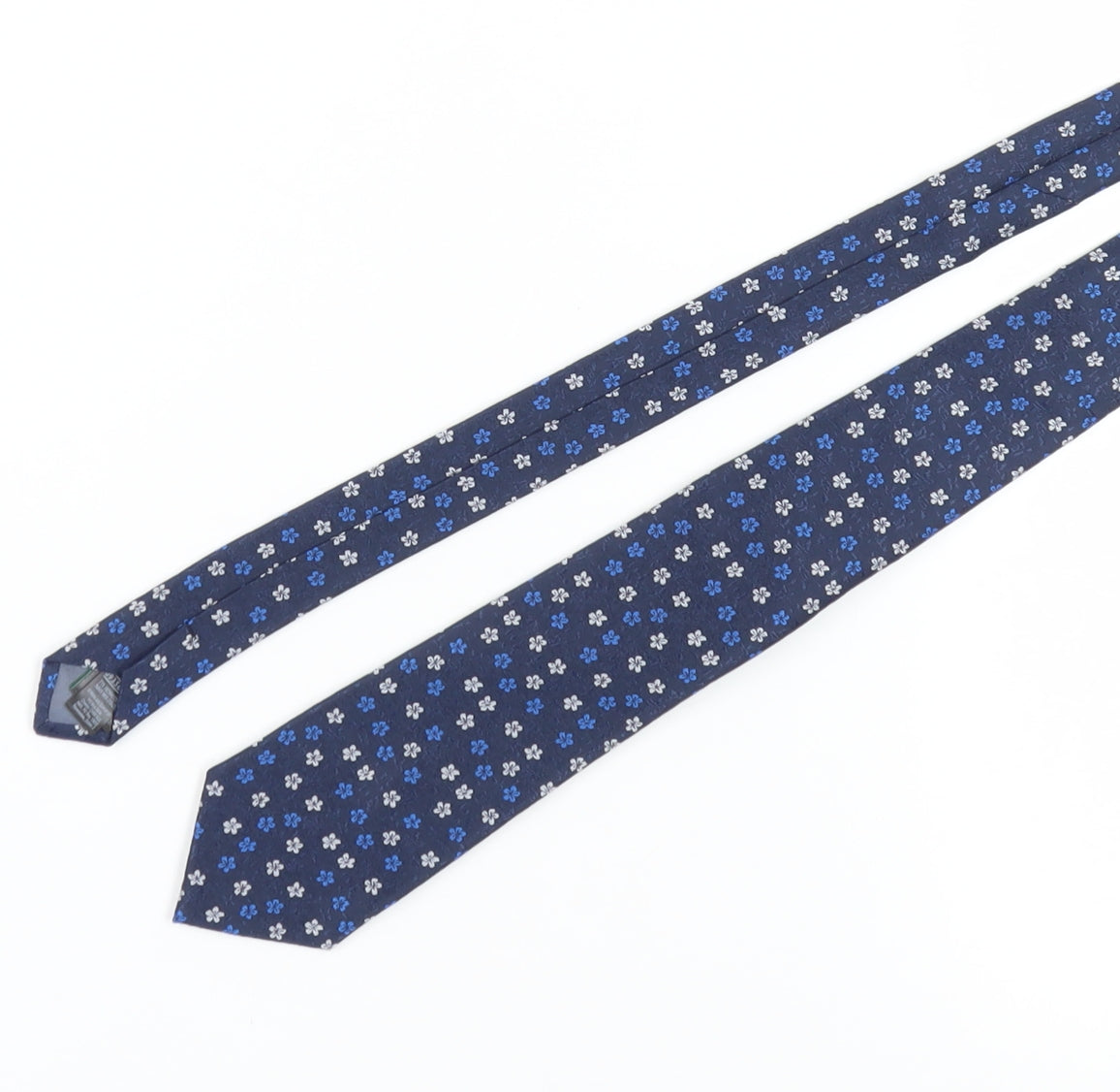 Marks and Spencer Men's Blue Floral Slim Tie