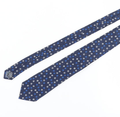 Marks and Spencer Men's Blue Floral Slim Tie
