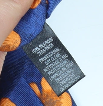 Marks and Spencer Silk Blue Floral Men's Tie