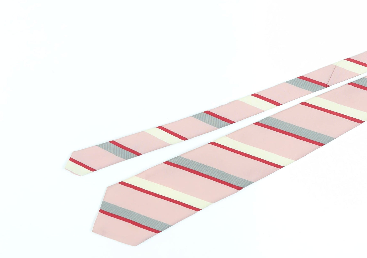 Moss Bros Pink Striped Men's Tie - New Polyester