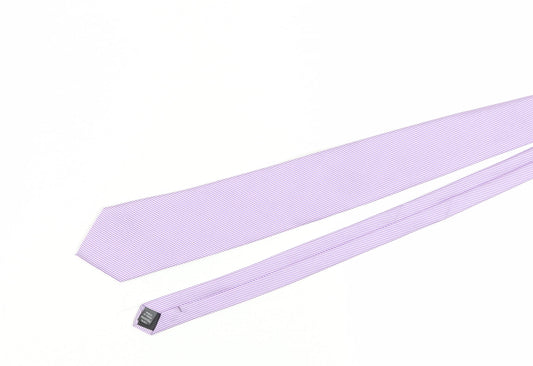 Thomas Nash Men's Purple Striped Slim Tie