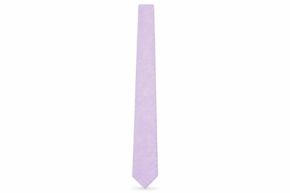 Mens Thomas Nash Purple Striped 100% Polyester Slim Tie