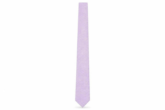 Front view of Thomas Nash Men's Purple Striped Slim Tie