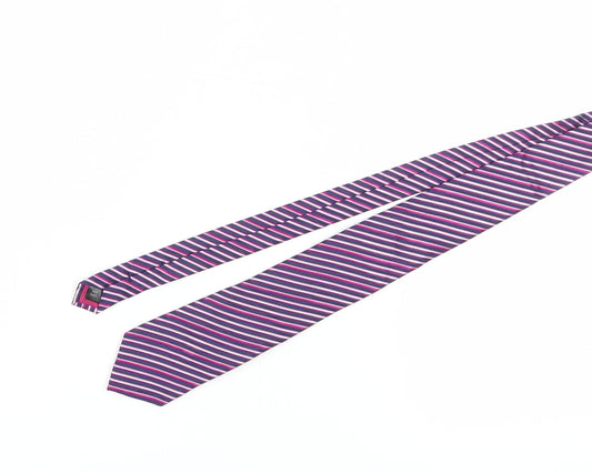 Jeff Banks Men's Multicoloured Striped Silk Tie