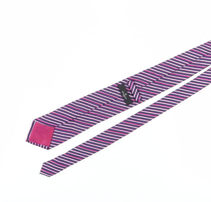 Jeff Banks Men's Multicoloured Striped Silk Tie