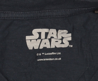 Star Wars Men's Blue Graphic T-Shirt L